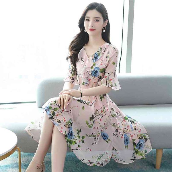 fashion elegant pink print chiffon sweet mini dress summer 2xl plus size vintage runway women bodycon party vestidos 210528, Black;gray
fashion elegant pink print chiffon sweet mini dress summer 2xl plus size vintage runway women bodycon party vestidos 210528, Black;gray