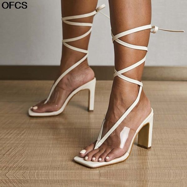 sandals fashion strap high heel woman pvc transparent slippers shoes lady ankle lace-up square heels size 42 d33n, Black
sandals fashion strap high heel woman pvc transparent slippers shoes lady ankle lace-up square heels size 42 d33n, Black