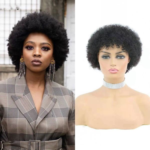 mongolian human hair wigs short afro kinky curly machine made wig with bangs for black women, Black;brown
mongolian human hair wigs short afro kinky curly machine made wig with bangs for black women, Black;brown