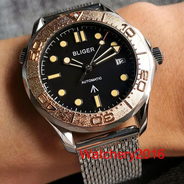 wristwatches 41mm black dial luminous hands rotating bezel date nh35 miyota 8215 automatic mechanical men's watch sapphire glass, Slivery;brown
wristwatches 41mm black dial luminous hands rotating bezel date nh35 miyota 8215 automatic mechanical men's watch sapphire glass, Slivery;brown