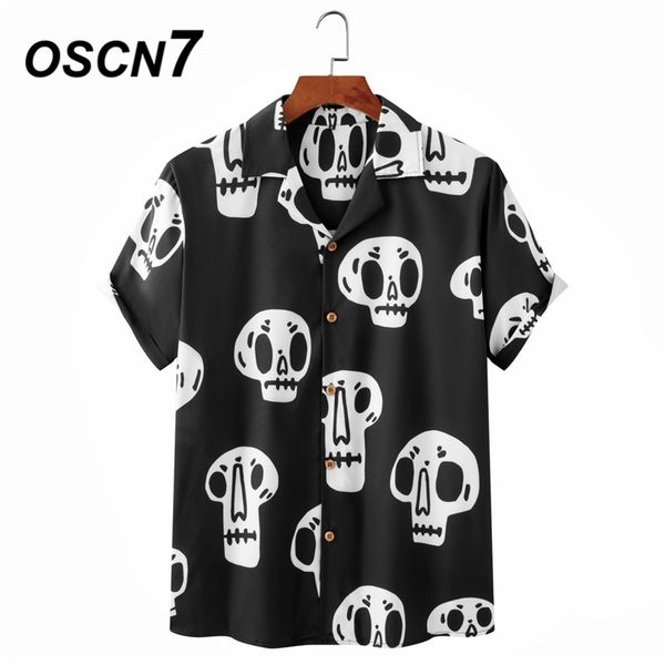 oscn7 casual printed short sleeve shirt men street hawaii beach oversize women fashion harujuku shirts for 102 210626, White;black
oscn7 casual printed short sleeve shirt men street hawaii beach oversize women fashion harujuku shirts for 102 210626, White;black