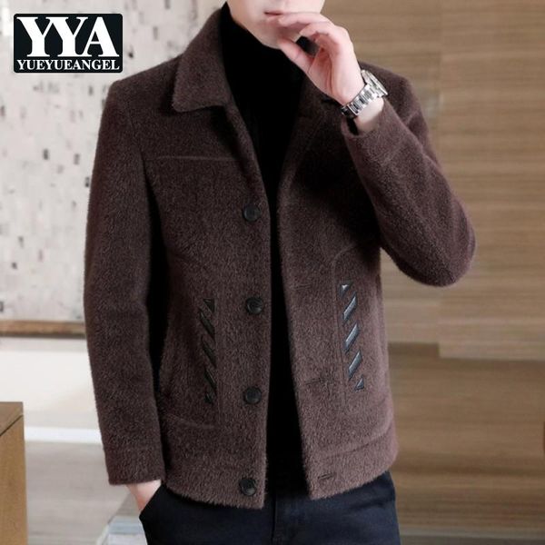 men woolen jacket turn-down collar single-breasted solid short coat korean style spring autumn slim fit casual outerwear men's jackets, Black;brown
men woolen jacket turn-down collar single-breasted solid short coat korean style spring autumn slim fit casual outerwear men's jackets, Black;brown