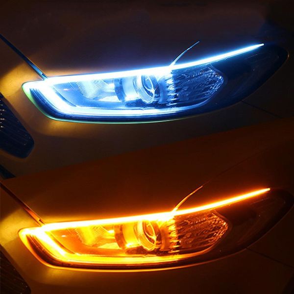 2pcs led drl car daytime running light flexible waterproof strip auto headlights white turn signal yellow brake flow lights 12v emergency
2pcs led drl car daytime running light flexible waterproof strip auto headlights white turn signal yellow brake flow lights 12v emergency