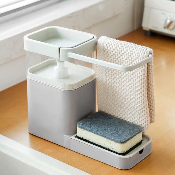 liquid soap dispenser 3in1 pumps manual press cleaning container+kitchen sponge holder+tea towel holder cleaner tool 3
liquid soap dispenser 3in1 pumps manual press cleaning container+kitchen sponge holder+tea towel holder cleaner tool 3