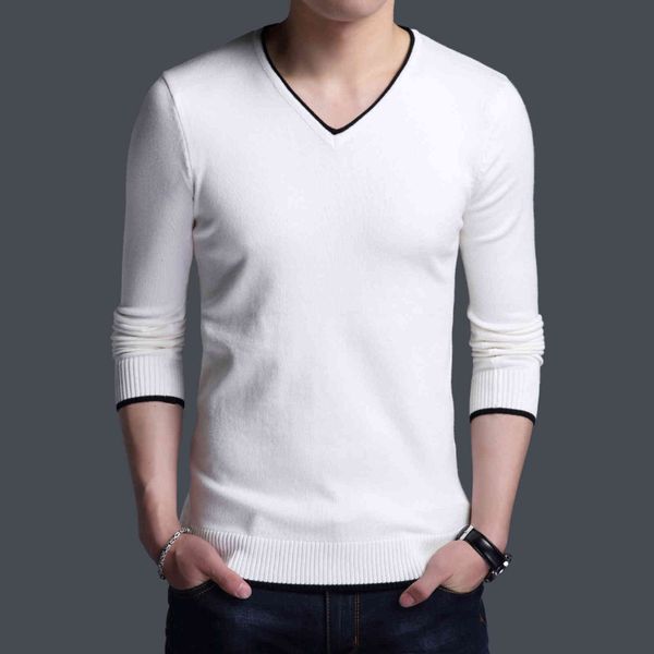 sweaters knit v-neck sweater men's 2021 spring and autumn large solid color long sleeve t-shirt bottom shirt personality versatile nati, White;black
sweaters knit v-neck sweater men's 2021 spring and autumn large solid color long sleeve t-shirt bottom shirt personality versatile nati, White;black