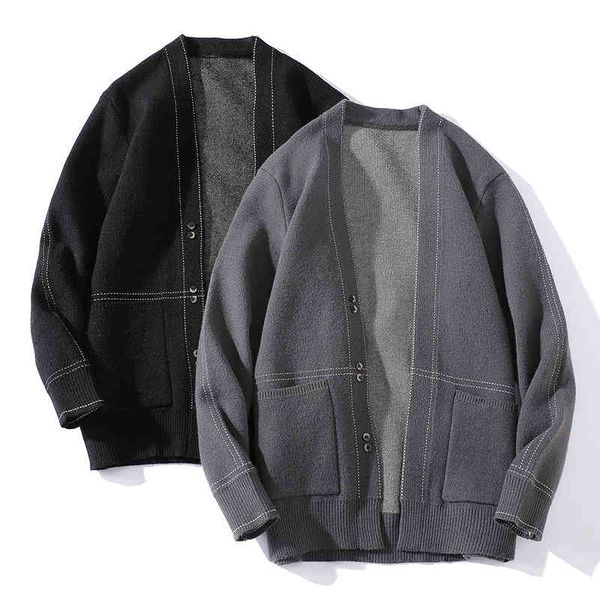 knitted cardigan autum winter fashion new vintage sweater korean casual woolen men knit coats suter de los hombr, Black;white
knitted cardigan autum winter fashion new vintage sweater korean casual woolen men knit coats suter de los hombr, Black;white