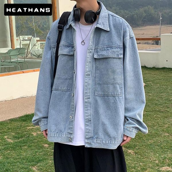 spring autumn denim jacket male japanese harajuku loose handsome blue korean style solid color s-3xl men's jackets, Black;brown
spring autumn denim jacket male japanese harajuku loose handsome blue korean style solid color s-3xl men's jackets, Black;brown