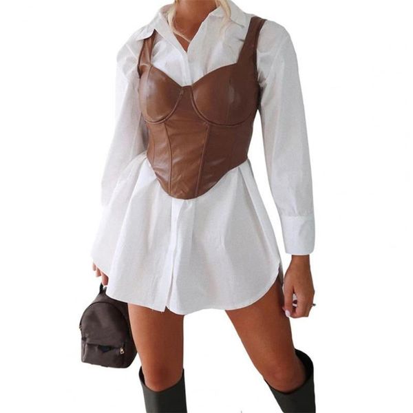 women's tanks & camis women crop vest bustiers corsets backless off shoulder female faux leather camisole party, White
women's tanks & camis women crop vest bustiers corsets backless off shoulder female faux leather camisole party, White