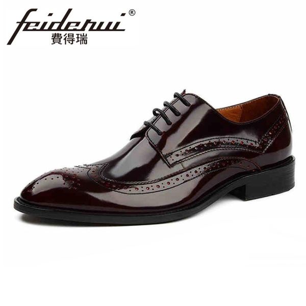 dress shoes vintage british carved patent leather men's handmade footwear pointed toe derby man formal wedding brogue ymx231, Black
dress shoes vintage british carved patent leather men's handmade footwear pointed toe derby man formal wedding brogue ymx231, Black