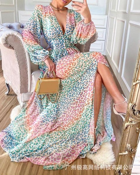 women's polos 2021 european and american color leopard print casual long skirt shirts for women womens blouse, White
women's polos 2021 european and american color leopard print casual long skirt shirts for women womens blouse, White