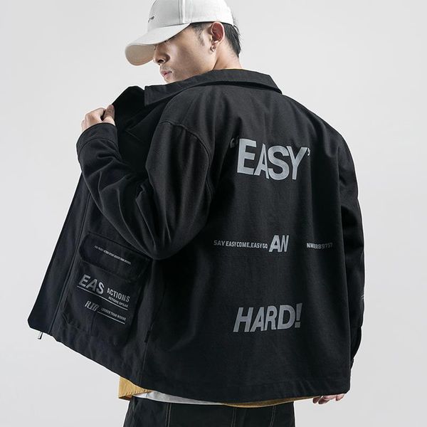 men's jackets streetwear casual men jacket coat letter printing black cargo multi-pockets mens overcoat spring autumn outwear for man, Black;brown
men's jackets streetwear casual men jacket coat letter printing black cargo multi-pockets mens overcoat spring autumn outwear for man, Black;brown