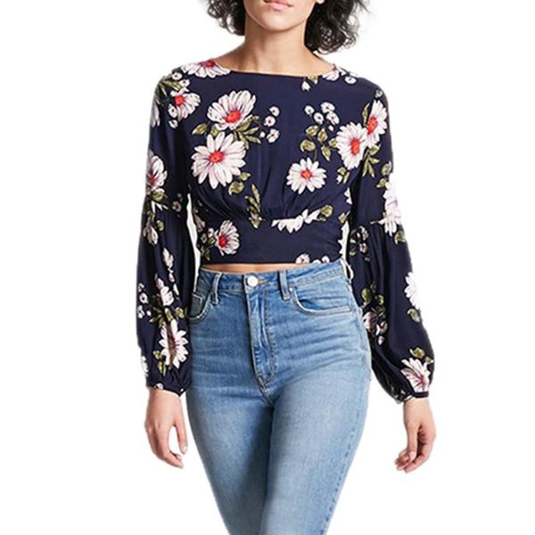 women's blouses & shirts bohemian floral print back hollow tie knotted short navel lantern sleeve blouse 2021 female folds backless cro, White
women's blouses & shirts bohemian floral print back hollow tie knotted short navel lantern sleeve blouse 2021 female folds backless cro, White