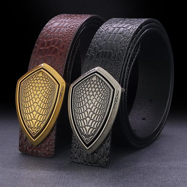 belts personality buckle fashion belt men designer genuine leather retro waist strap leisure ceinture homme, Black;brown
belts personality buckle fashion belt men designer genuine leather retro waist strap leisure ceinture homme, Black;brown