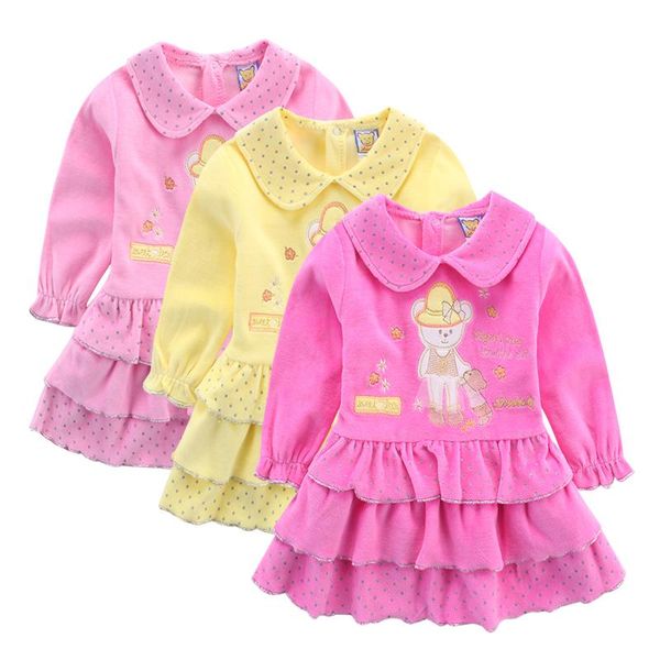 girl's dresses little q baby long sleeve 3pcs/lot kids velour undershirts children knee length dress ball gown clothes party clothing, Red;yellow
girl's dresses little q baby long sleeve 3pcs/lot kids velour undershirts children knee length dress ball gown clothes party clothing, Red;yellow