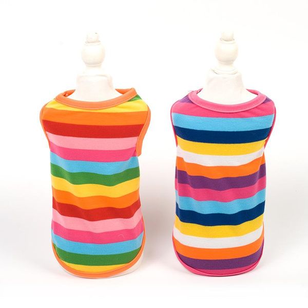 dog apparel rainbow color pet vest soft cotton puppy t-shirt breathable summer clothes for small medium large dogs xs-xl 10e
dog apparel rainbow color pet vest soft cotton puppy t-shirt breathable summer clothes for small medium large dogs xs-xl 10e