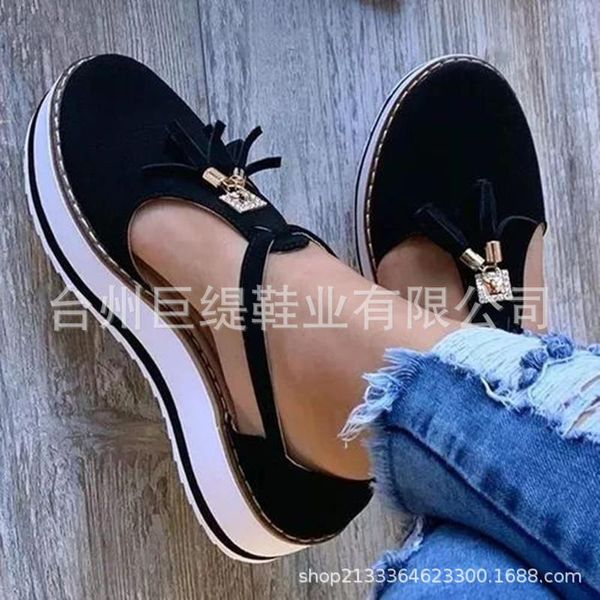 dress shoes 2021 women summer tassel platform casual outdoor occasions comfortable sandals woman pumps zapatos de mujer, Black
dress shoes 2021 women summer tassel platform casual outdoor occasions comfortable sandals woman pumps zapatos de mujer, Black
