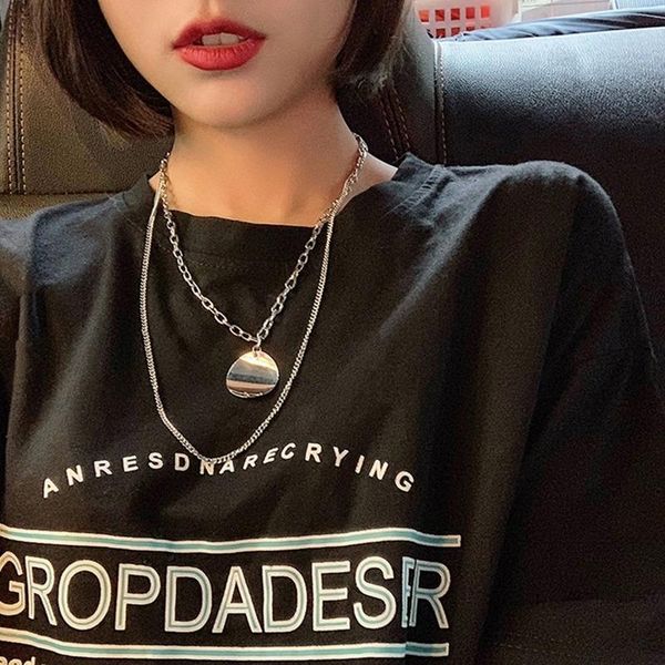 chains sequins woman girls multilayer necklaces exquisite street shiny pendant clavicle chain silver color alloy brincos
chains sequins woman girls multilayer necklaces exquisite street shiny pendant clavicle chain silver color alloy brincos
