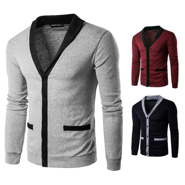 hoodies men's long with colour matching single cardigan slices like rectum sweater youth, Black
hoodies men's long with colour matching single cardigan slices like rectum sweater youth, Black
