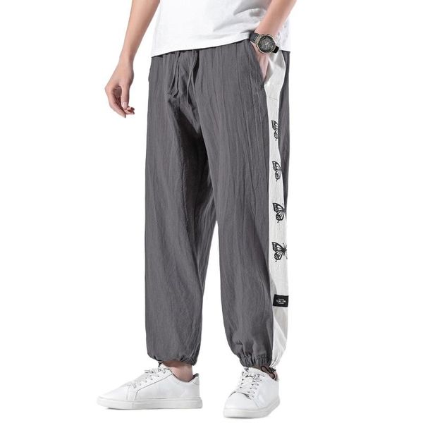 summer style cotton and linen loose jogging pants men casual men's trend stitching printing large size harem trousers, Black
summer style cotton and linen loose jogging pants men casual men's trend stitching printing large size harem trousers, Black