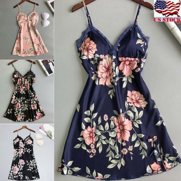 women's sleepwear women ladies satin floral nightdress silk lace lingerie nightgown sleepwear1, Black;red
women's sleepwear women ladies satin floral nightdress silk lace lingerie nightgown sleepwear1, Black;red