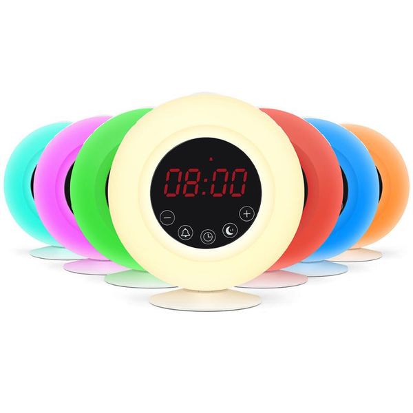 desk & table clocks wake-up light, sunrise analog night bluetooth speaker radio, colorful electronic alarm clock, gifts
desk & table clocks wake-up light, sunrise analog night bluetooth speaker radio, colorful electronic alarm clock, gifts