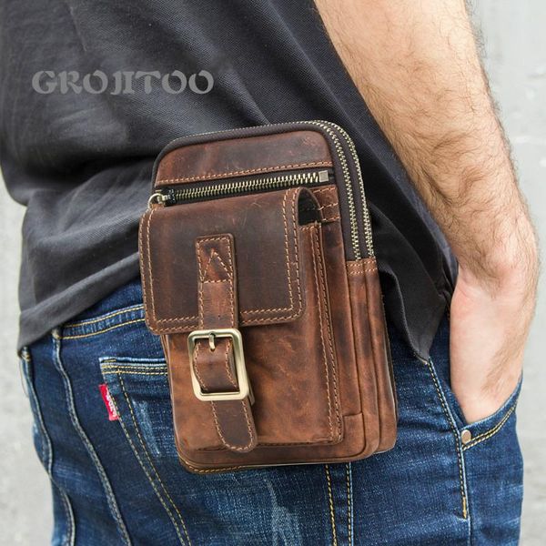 trend crazy horse leather men's messenger bag multi functional mobile phone waist bags
trend crazy horse leather men's messenger bag multi functional mobile phone waist bags