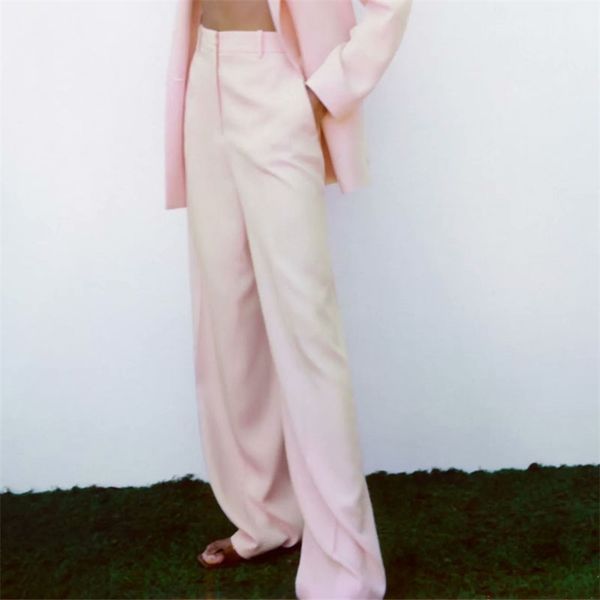 women summer solid casual wide leg pants za fashion full length loose female elegant trousers clothes 210513, Black;white
women summer solid casual wide leg pants za fashion full length loose female elegant trousers clothes 210513, Black;white