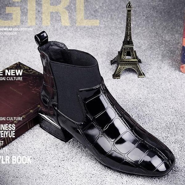 boots 2021 chic women shiny pu leather spring autumn shoes woman spuare toe block heels elastic ankle boot yyj81, Black
boots 2021 chic women shiny pu leather spring autumn shoes woman spuare toe block heels elastic ankle boot yyj81, Black