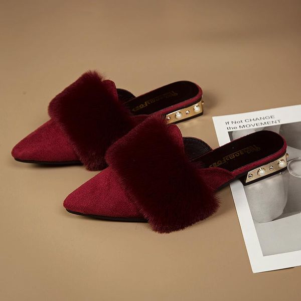 shoes flock slippers female flat luxury slides fur flip flops low platform pointed toe shose women string bead 2021 soft, Black
shoes flock slippers female flat luxury slides fur flip flops low platform pointed toe shose women string bead 2021 soft, Black