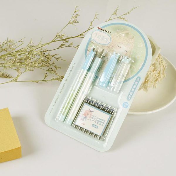 fountain pens crown diamond convertible ink set plastic student pen calligraphy practice
fountain pens crown diamond convertible ink set plastic student pen calligraphy practice