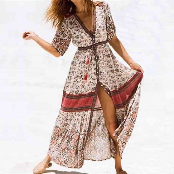 bohemian printed patchwork v-neck short sleeve self belted button front open club maxi dress tunic women clothes a471 210416, White;black
bohemian printed patchwork v-neck short sleeve self belted button front open club maxi dress tunic women clothes a471 210416, White;black