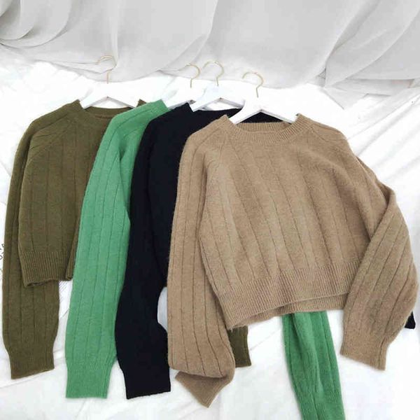 women's sweaters autumn korean-style solid color short knitted wear round neck pullover soft ladies' sweater j3ov, White;black
women's sweaters autumn korean-style solid color short knitted wear round neck pullover soft ladies' sweater j3ov, White;black