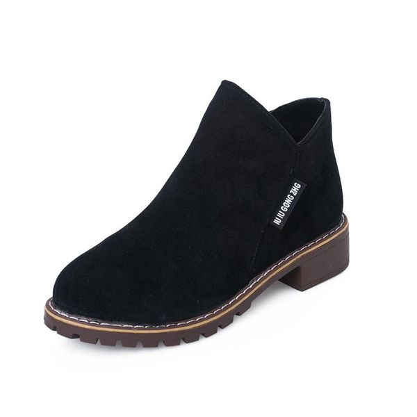 boots 2021 korean version of female side zipper women's low-heeled low in stock, Black
boots 2021 korean version of female side zipper women's low-heeled low in stock, Black