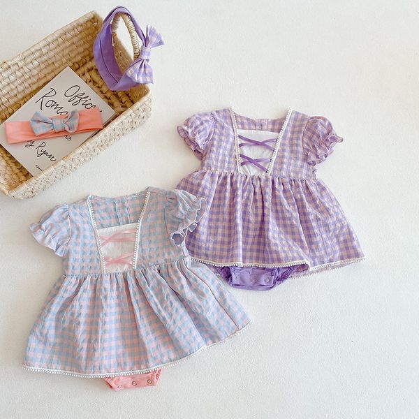 rompers summer baby girl bodysuit plaid jumpsuit with headwear born cute style kids clothes e1002 mzih, Blue
rompers summer baby girl bodysuit plaid jumpsuit with headwear born cute style kids clothes e1002 mzih, Blue
