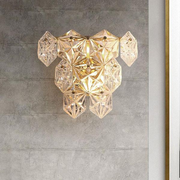wall lamp crystal snowflake simple modern copper living room background bedroom light luxury creative personality
wall lamp crystal snowflake simple modern copper living room background bedroom light luxury creative personality
