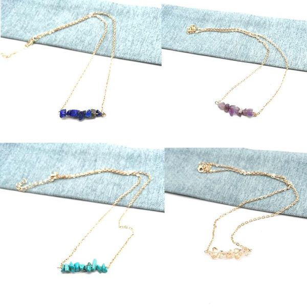 chains bohemian natural stone crystal necklace jagged gravel amethyst quartz jewelry designer clavicle chain elegant pendant, Silver
chains bohemian natural stone crystal necklace jagged gravel amethyst quartz jewelry designer clavicle chain elegant pendant, Silver