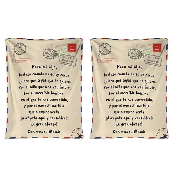 blankets spanish languages letter mum to my daughter son design polar fleece blanket winter warm soft throw for bed sofa
blankets spanish languages letter mum to my daughter son design polar fleece blanket winter warm soft throw for bed sofa