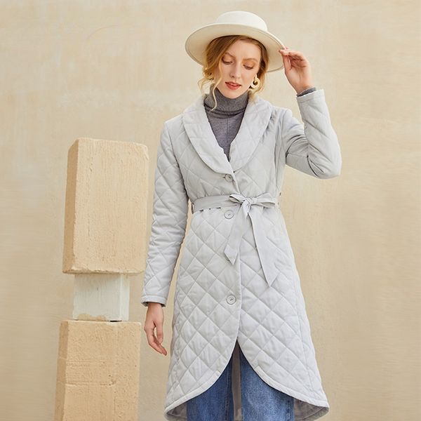 2020 Chic pattern waist band women winter coat V-neck asymmetric long cotton coat female Fahison padded jacket coat, Black
2020 Chic pattern waist band women winter coat V-neck asymmetric long cotton coat female Fahison padded jacket coat, Black