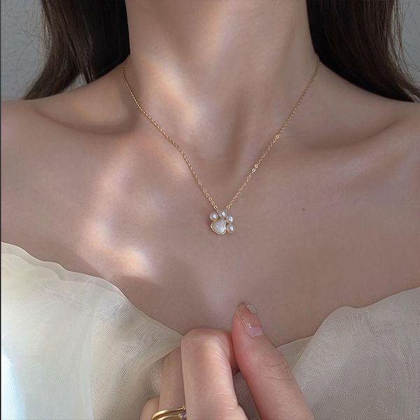 chains pearl shells simple lovely cat claw necklace design niche ins collarbone chain web celebrity female model, Silver
chains pearl shells simple lovely cat claw necklace design niche ins collarbone chain web celebrity female model, Silver