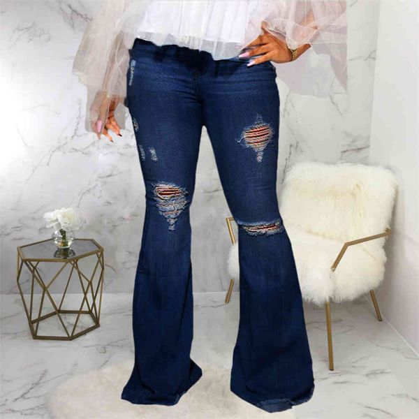 jean blue hole high waist jeans women 2021 spring cotton trousers office lady solid color denim flared pants
jean blue hole high waist jeans women 2021 spring cotton trousers office lady solid color denim flared pants