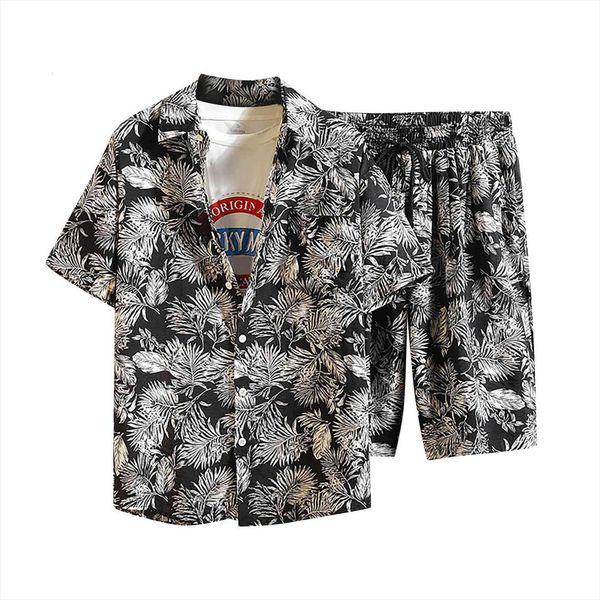 2 pieces set hawaiian mens tracksuit shirts beach shorts casual streetwear summer floral loose short sleeve holiday suits male, Gray
2 pieces set hawaiian mens tracksuit shirts beach shorts casual streetwear summer floral loose short sleeve holiday suits male, Gray