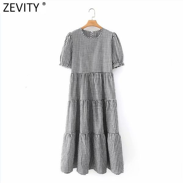 women vintage o neck puff sleeve plaid print pleats midi dress female chic casual ruffles a line vestidos ds8312 210416, Black;gray
women vintage o neck puff sleeve plaid print pleats midi dress female chic casual ruffles a line vestidos ds8312 210416, Black;gray