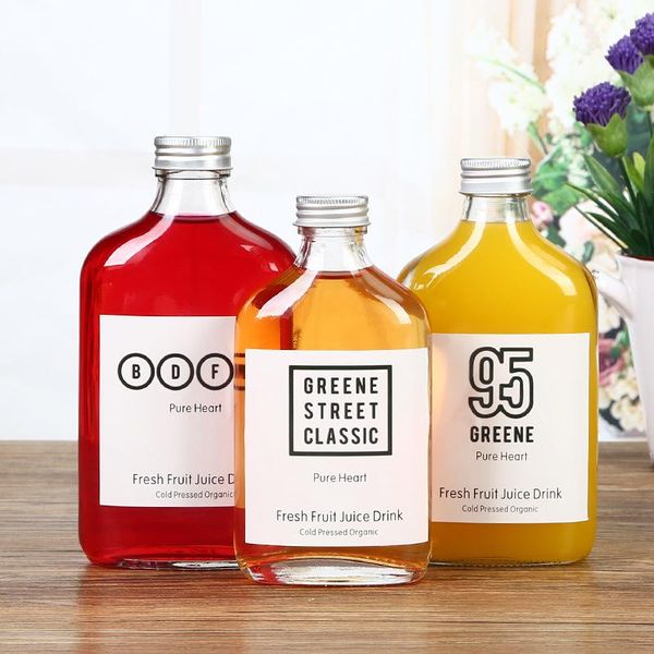 50/100/200ml transparent glass bottle with aluminum cap flat wine square fruit juice apple drink container glasses
50/100/200ml transparent glass bottle with aluminum cap flat wine square fruit juice apple drink container glasses