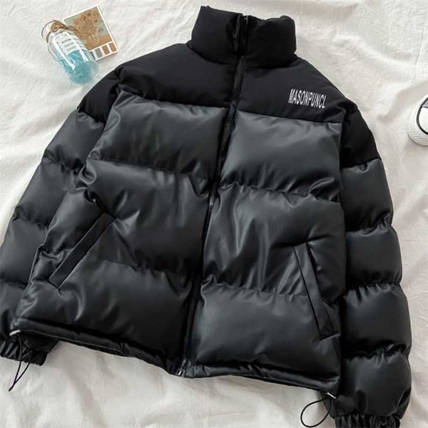 winter fashion coat women high collar long sleeve patchwork warm black oversize down jacket puls size parkas 211216
winter fashion coat women high collar long sleeve patchwork warm black oversize down jacket puls size parkas 211216