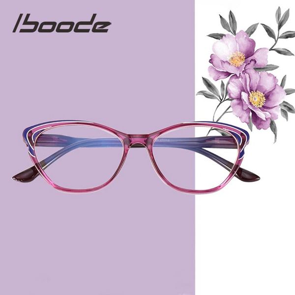 iboode anti-blue light purple reading glasses women retro cat eyeglasses frame presbyopia clear lens diopter +1 +1.5 +2 +2.5 3.5 fashion sun, Black
iboode anti-blue light purple reading glasses women retro cat eyeglasses frame presbyopia clear lens diopter +1 +1.5 +2 +2.5 3.5 fashion sun, Black