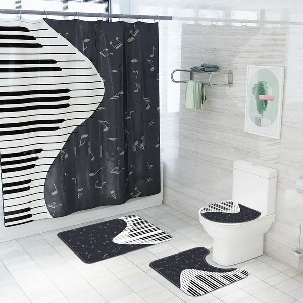 bath mats black and white home decor art printed bathroom rug set mat shower curtain with hooks entrance door
bath mats black and white home decor art printed bathroom rug set mat shower curtain with hooks entrance door