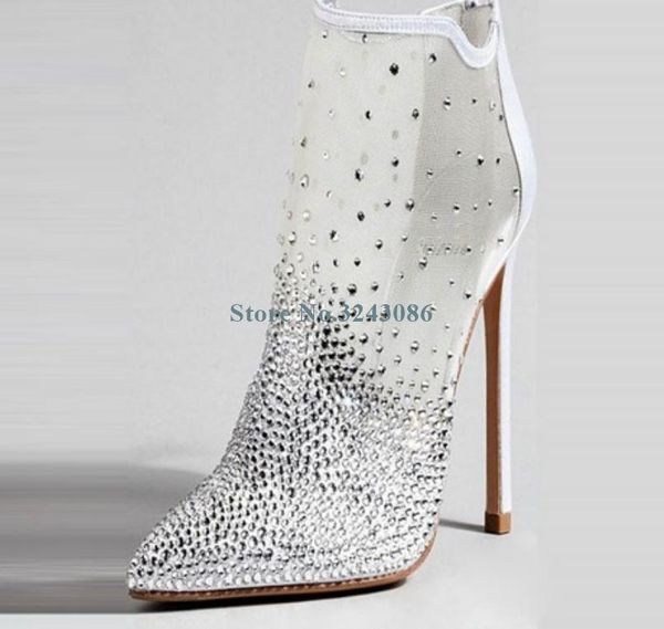mesh crystal thin high heel sandal boots bling rhinestone back zipper stiletto sandals fashion elegant lady shoes, Black
mesh crystal thin high heel sandal boots bling rhinestone back zipper stiletto sandals fashion elegant lady shoes, Black