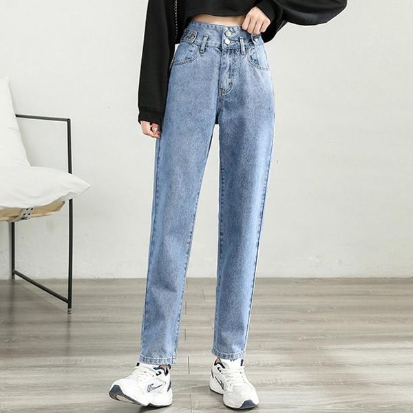 women's jeans autumn cotton denim women loose causal high waist straight pants korean street wear fashion female 2021, Blue
women's jeans autumn cotton denim women loose causal high waist straight pants korean street wear fashion female 2021, Blue