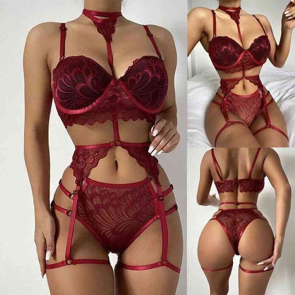 nxy lingerie women lingerie lace bra set underwear panty bandage erotic dress briefs red color jumpsuit 1216, Red;black
nxy lingerie women lingerie lace bra set underwear panty bandage erotic dress briefs red color jumpsuit 1216, Red;black
