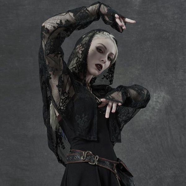 women's goth lace sunscreen shirt daily wear loose hooded large mesh embroidery net summer cardigan jacket jackets, Black;brown
women's goth lace sunscreen shirt daily wear loose hooded large mesh embroidery net summer cardigan jacket jackets, Black;brown
